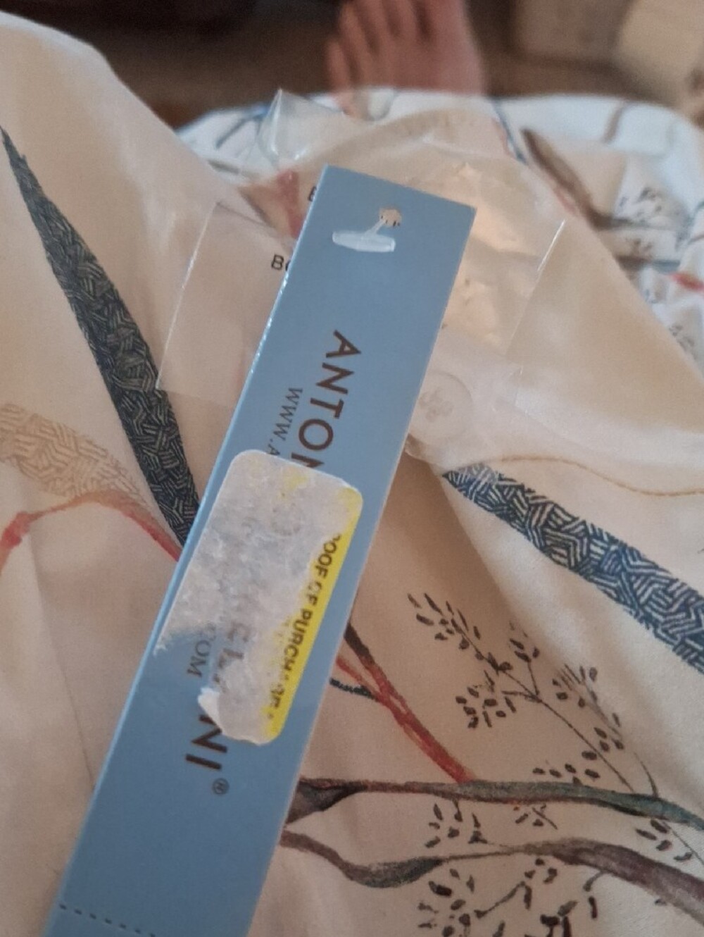 NWT Antonio Melani Foral Button-Front Maxi Cotton Dress in Cream Size 8 - Picture 10 of 12